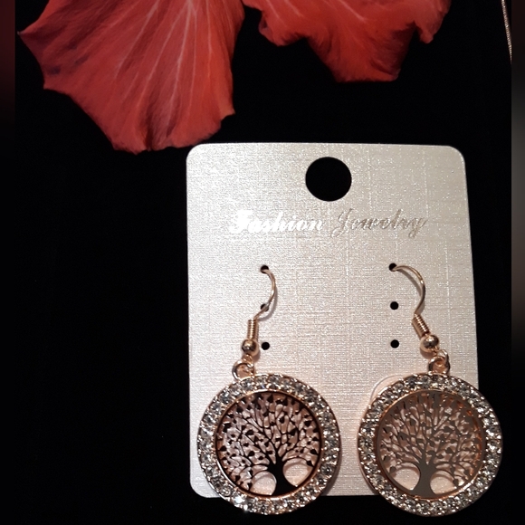 CRYSTAL Silver Tree of Life Necklace adjustible Family Jewelry NEW - Picture 9 of 12